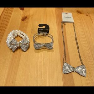 3 Beautiful Bow Tie Accent Jewelry (Brand New!)